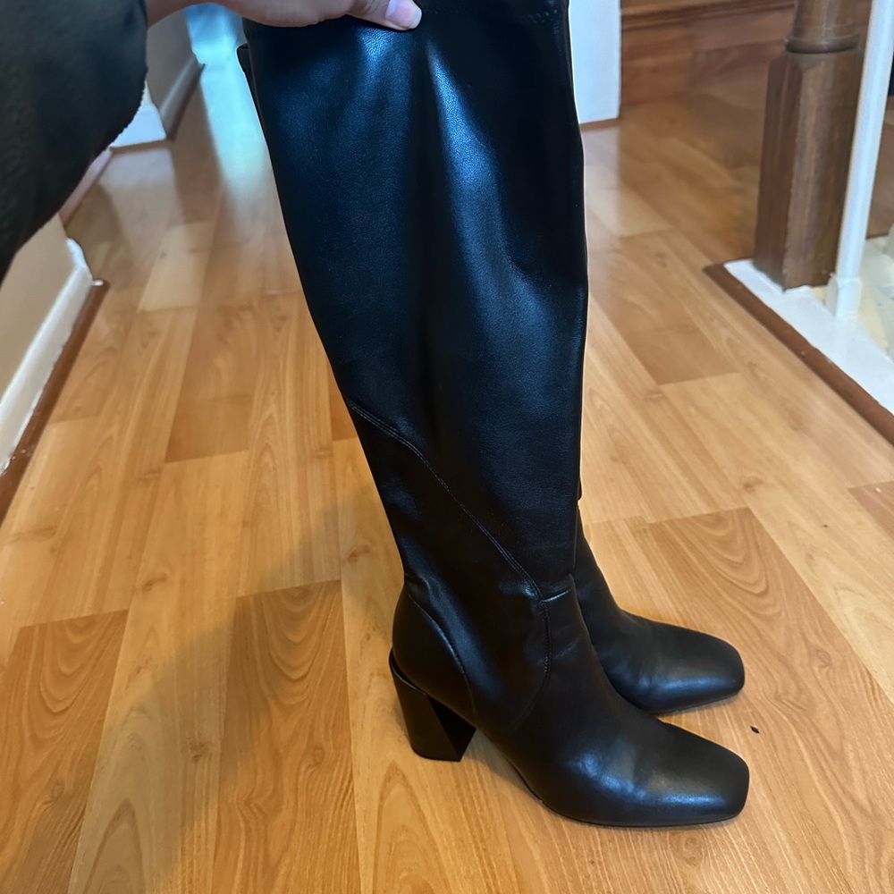 Franco Sarto black knee high boots